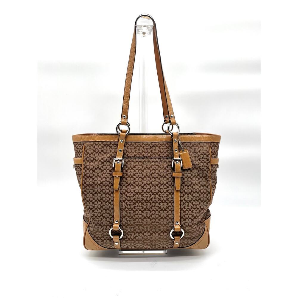 COACH Y2K Signature Tote, Turnlock Pockets